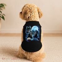Wolf Shirt Three Wolves Moon Wolf Moon Doggie Tank thumb 2