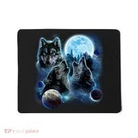 Wolf Shirt Three Wolves Moon Wolf Moon Mousepad thumb 0