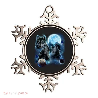 Wolf Shirt Three Wolves Moon Wolf Moon Ornament