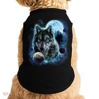 Wolf Shirt Three Wolves Moon Wolf Moon Doggie Tank thumb 0