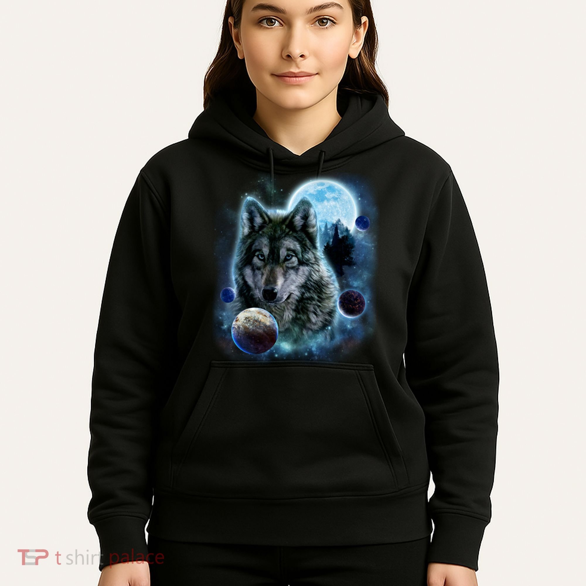 Wolf Shirt Three Wolves Moon Wolf Moon Hoodie