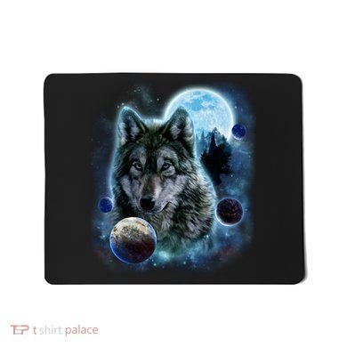 Wolf Shirt Three Wolves Moon Wolf Moon Mousepad