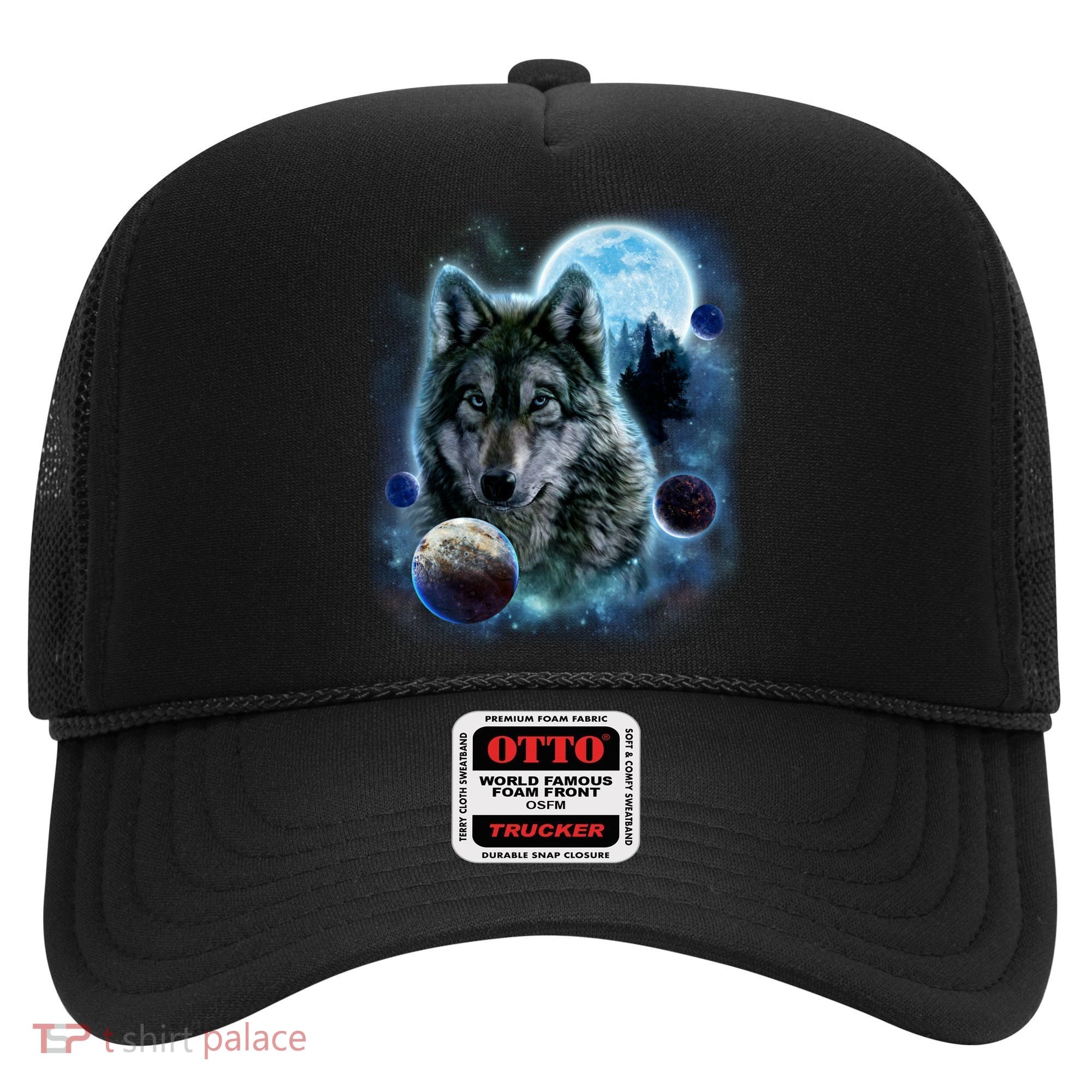 Wolf Shirt Three Wolves Moon Wolf Moon Hat