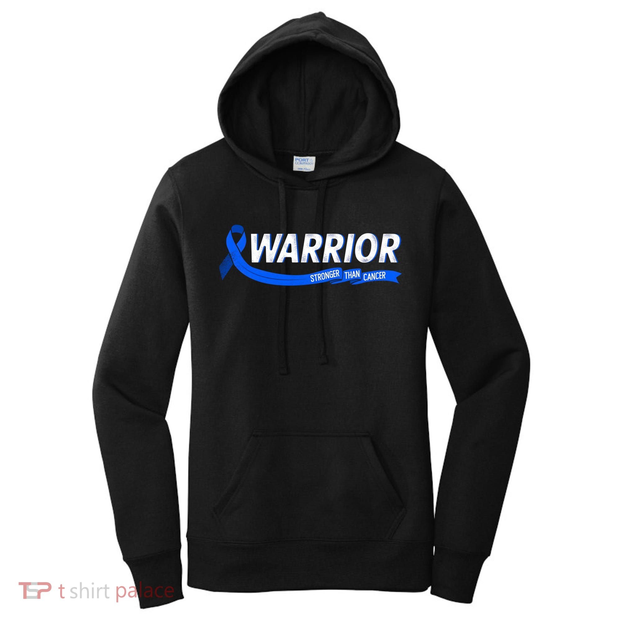 Warrior Stronger Than Cancer Colon Cancer Awareness Great Gift Women's Hoodie