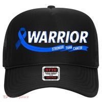 Warrior Stronger Than Cancer Colon Cancer Awareness Great Gift Hat thumb 0