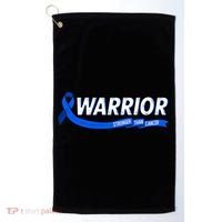 Warrior Stronger Than Cancer Colon Cancer Awareness Great Gift Golf Towel thumb 0