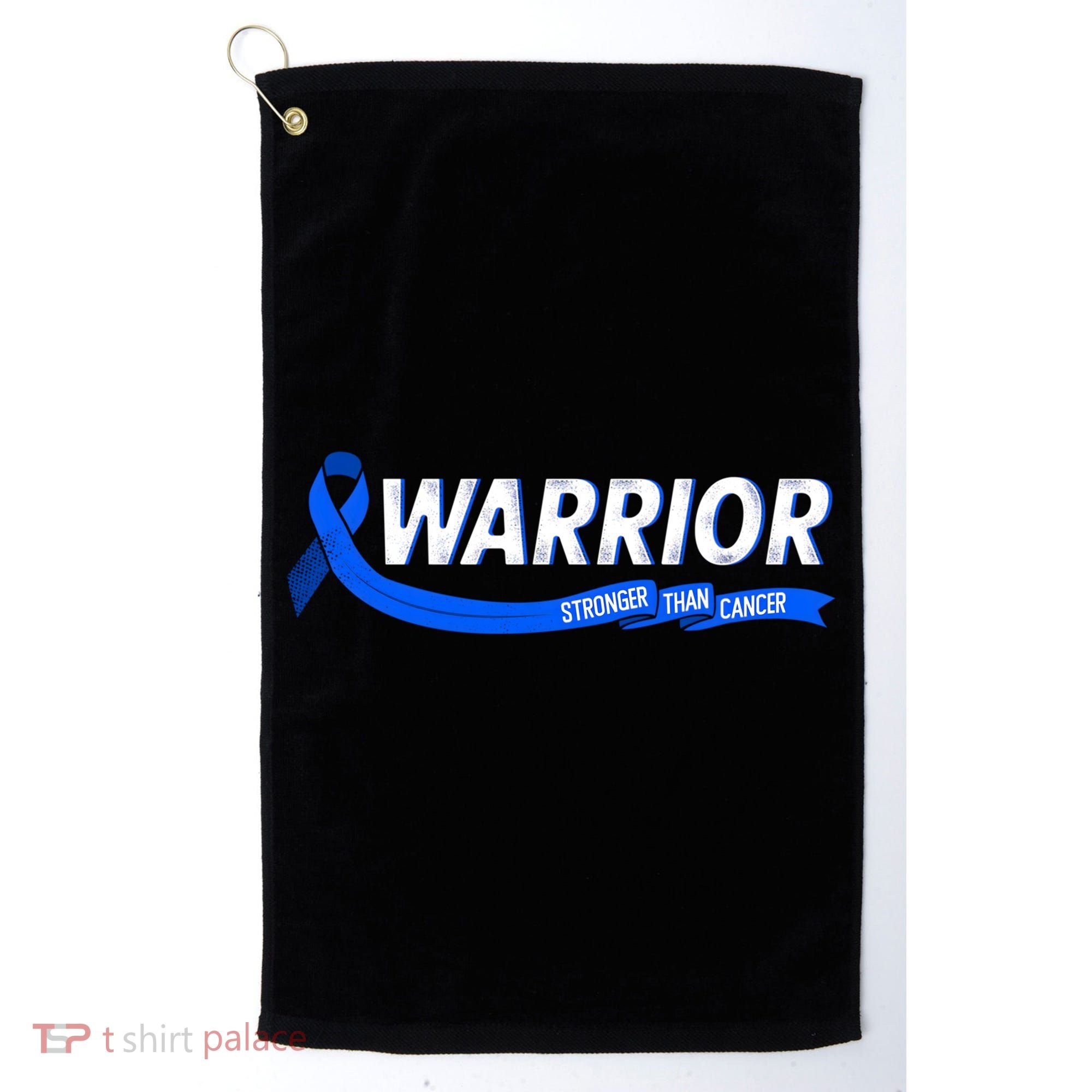 Warrior Stronger Than Cancer Colon Cancer Awareness Great Gift Golf Towel