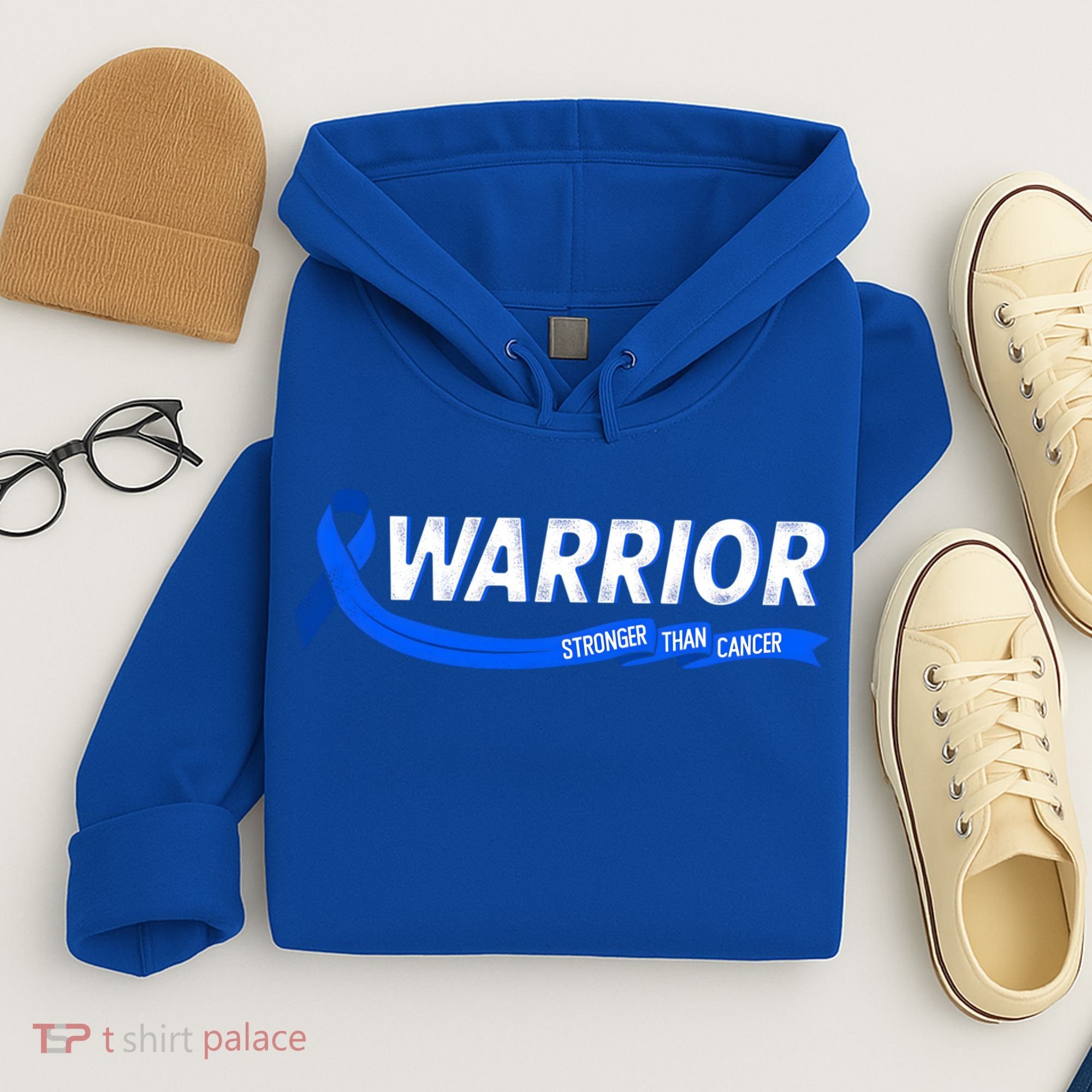 Warrior Stronger Than Cancer Colon Cancer Awareness Great Gift Hoodie