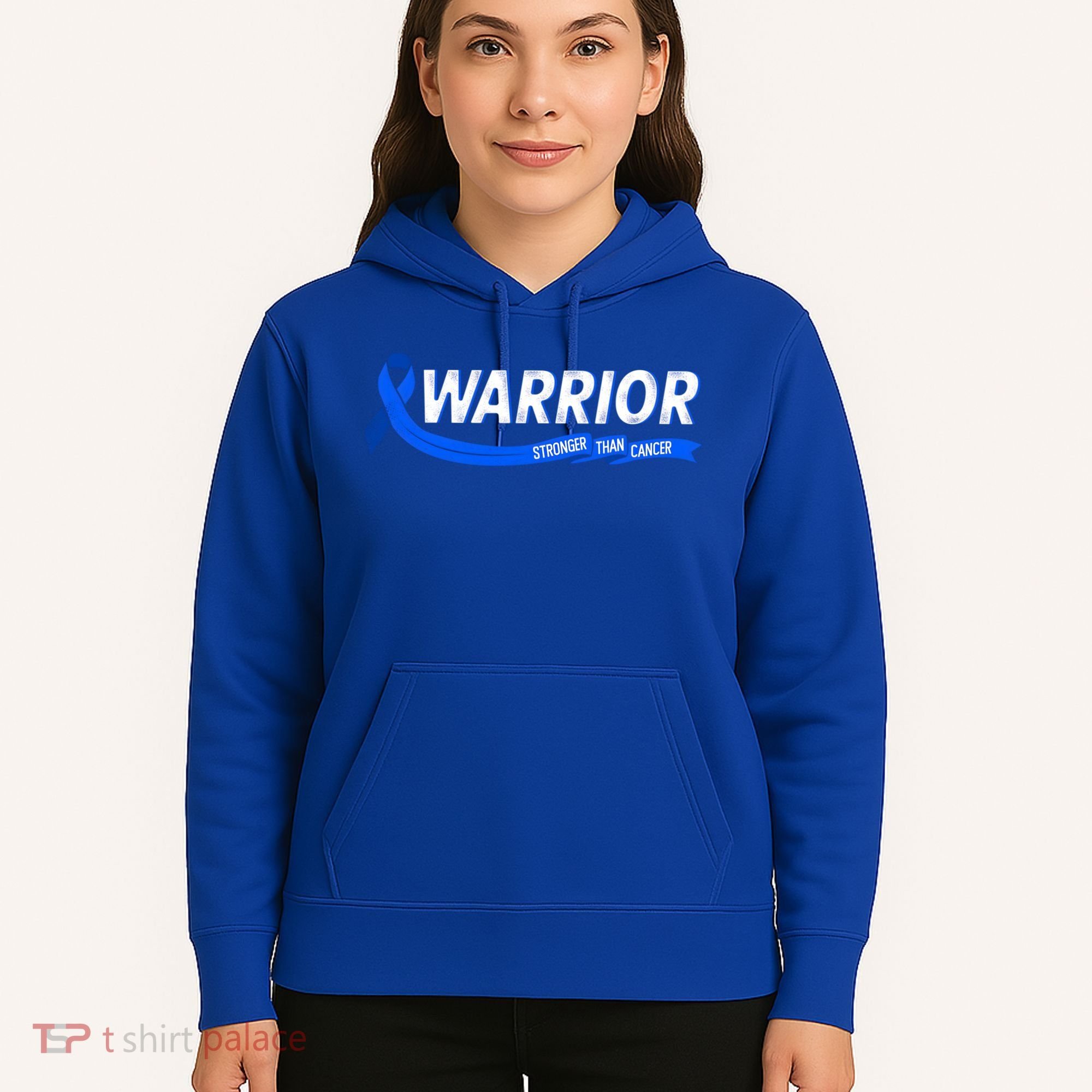 Warrior Stronger Than Cancer Colon Cancer Awareness Great Gift Hoodie