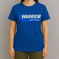 Warrior Stronger Than Cancer Colon Cancer Awareness Great Gift T-Shirt thumb 4