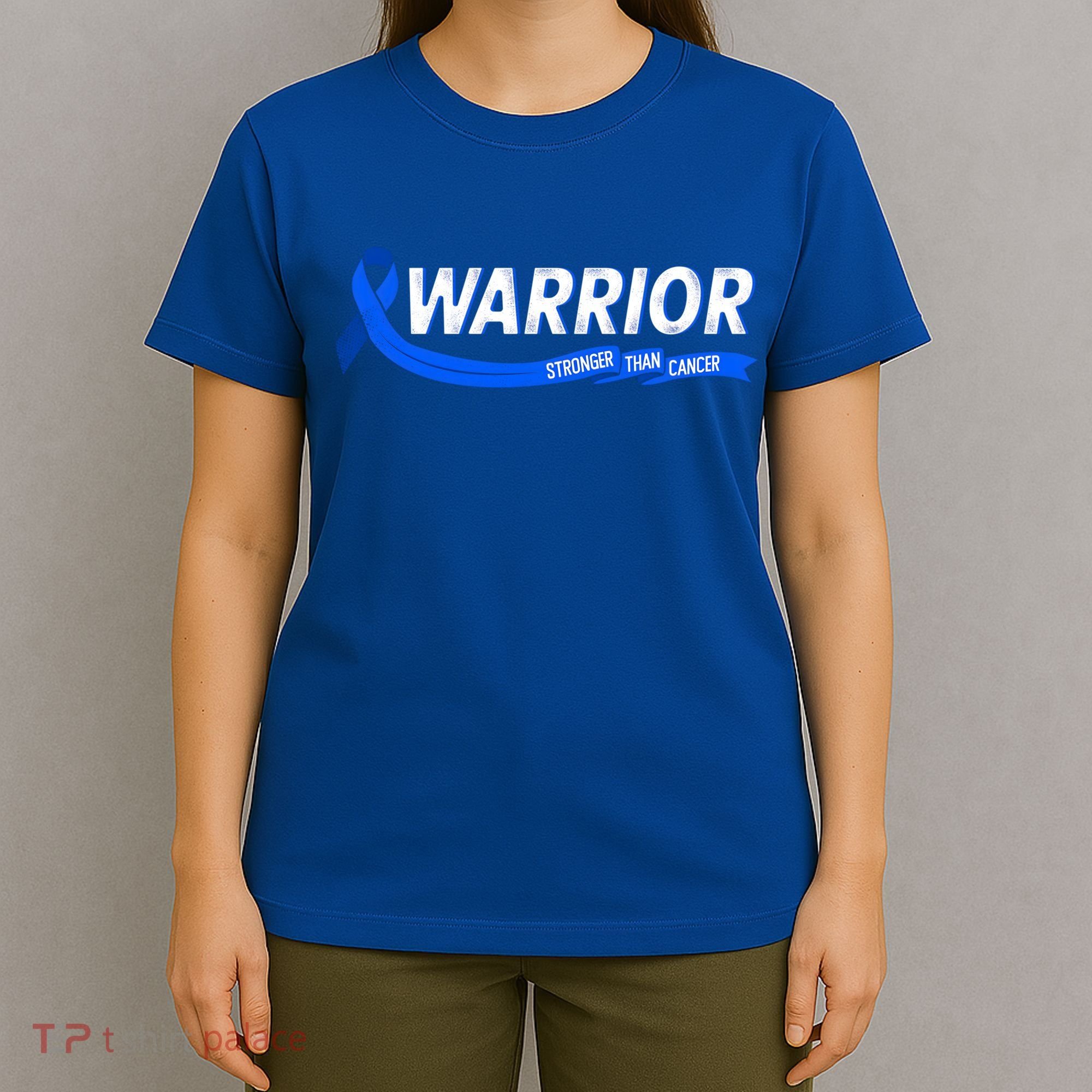 Warrior Stronger Than Cancer Colon Cancer Awareness Great Gift T-Shirt