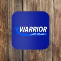 Warrior Stronger Than Cancer Colon Cancer Awareness Great Gift Coaster thumb 0