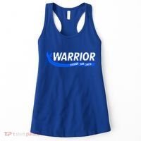 Warrior Stronger Than Cancer Colon Cancer Awareness Great Gift Women's Tank Top thumb 0