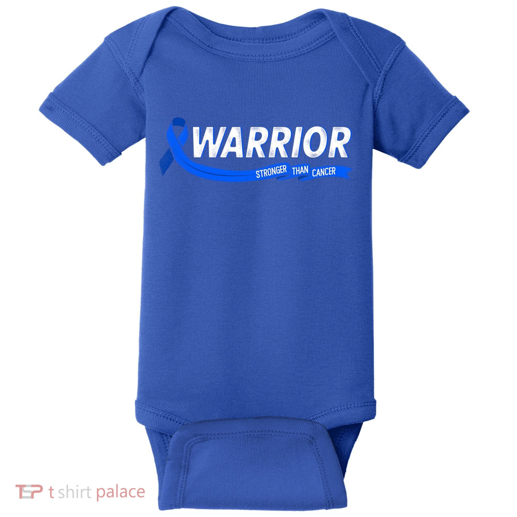 Warrior Stronger Than Cancer Colon Cancer Awareness Great Gift Baby Bodysuit