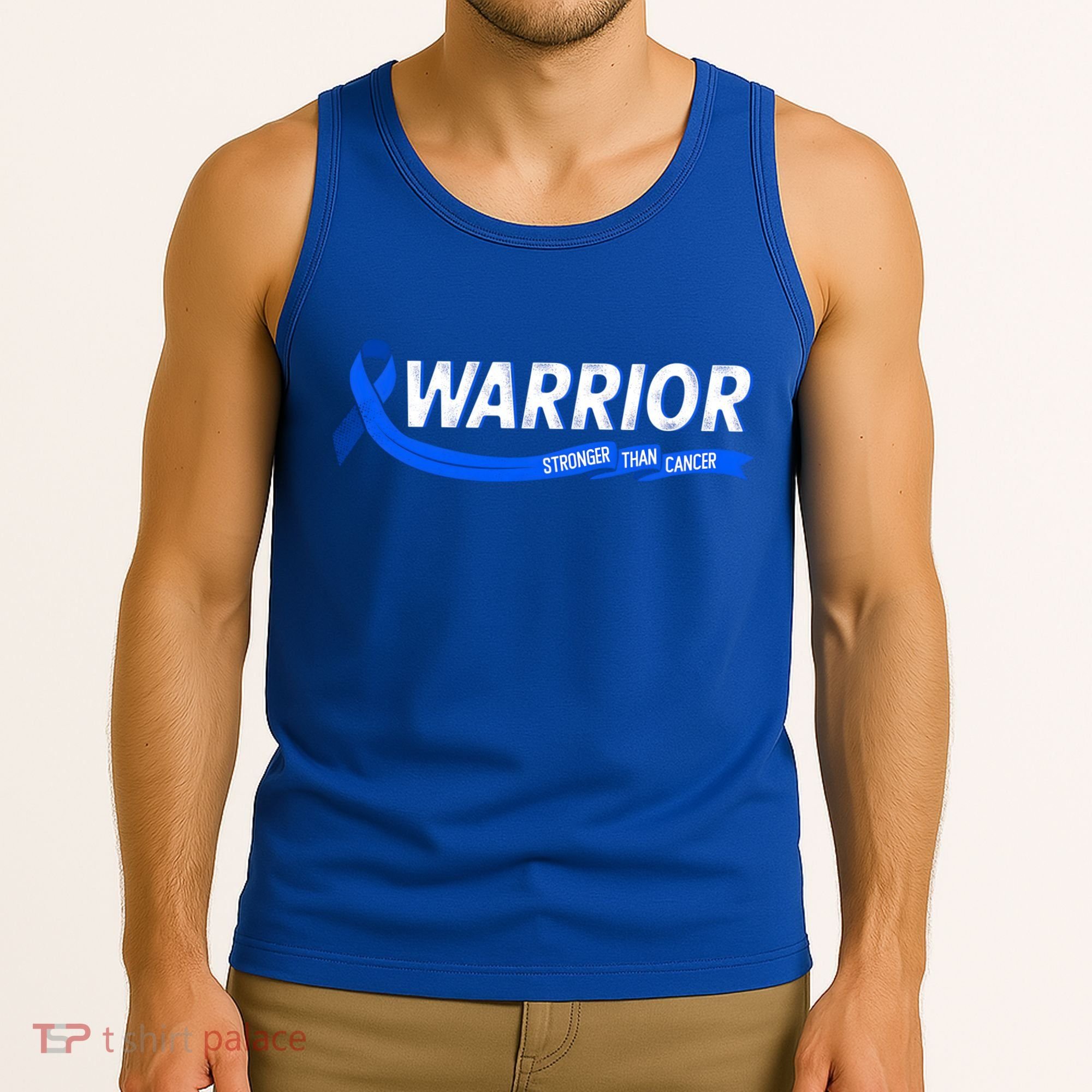 Warrior Stronger Than Cancer Colon Cancer Awareness Great Gift Tank Top