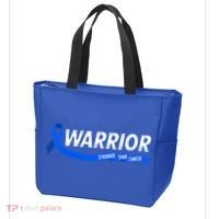 Warrior Stronger Than Cancer Colon Cancer Awareness Great Gift Tote Bag thumb 3