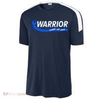 Warrior Stronger Than Cancer Colon Cancer Awareness Great Gift Sport-Tek Competitor United Soccer Jersey thumb 2