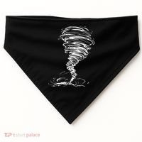 While Storm Tornado Twister Hurricane Weather Scary Costume USA-Made Doggie Bandana thumb 0