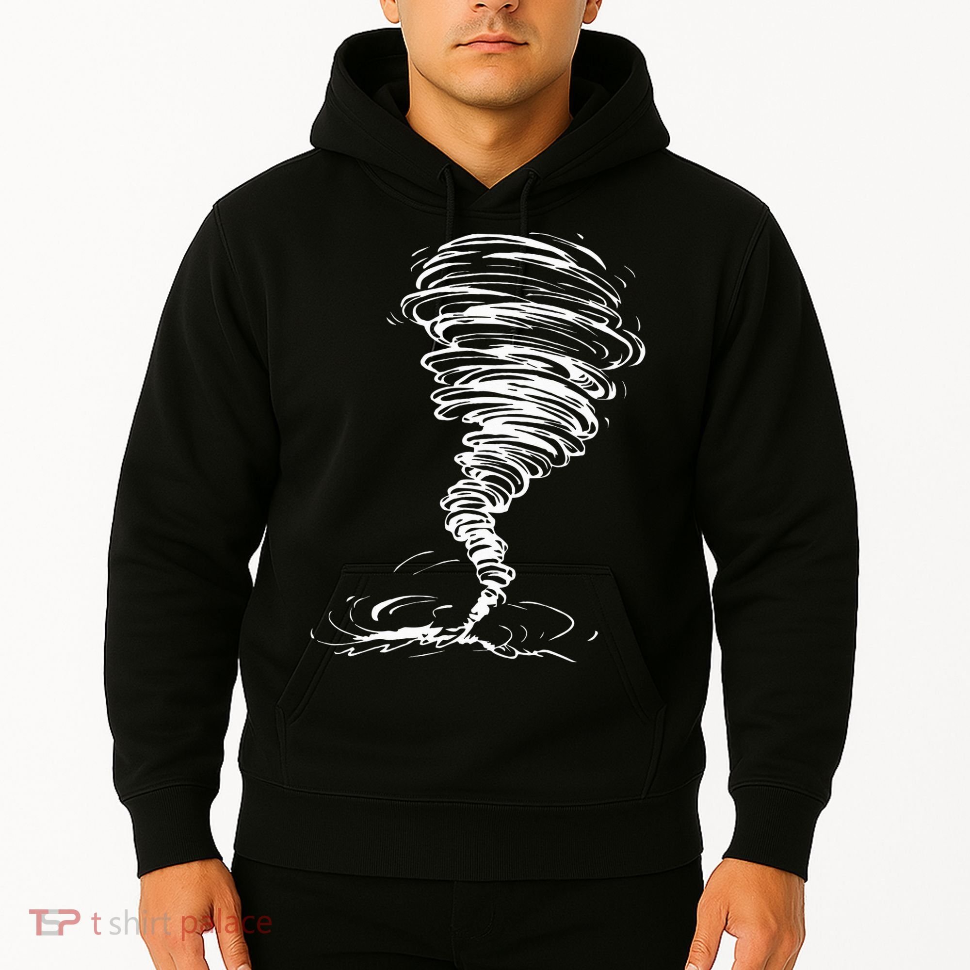 While Storm Tornado Twister Hurricane Weather Scary Costume Hoodie