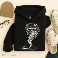 While Storm Tornado Twister Hurricane Weather Scary Costume Hoodie thumb 4