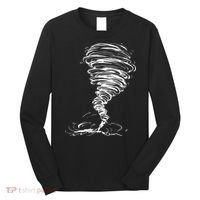 While Storm Tornado Twister Hurricane Weather Scary Costume Long Sleeve Shirt thumb 0