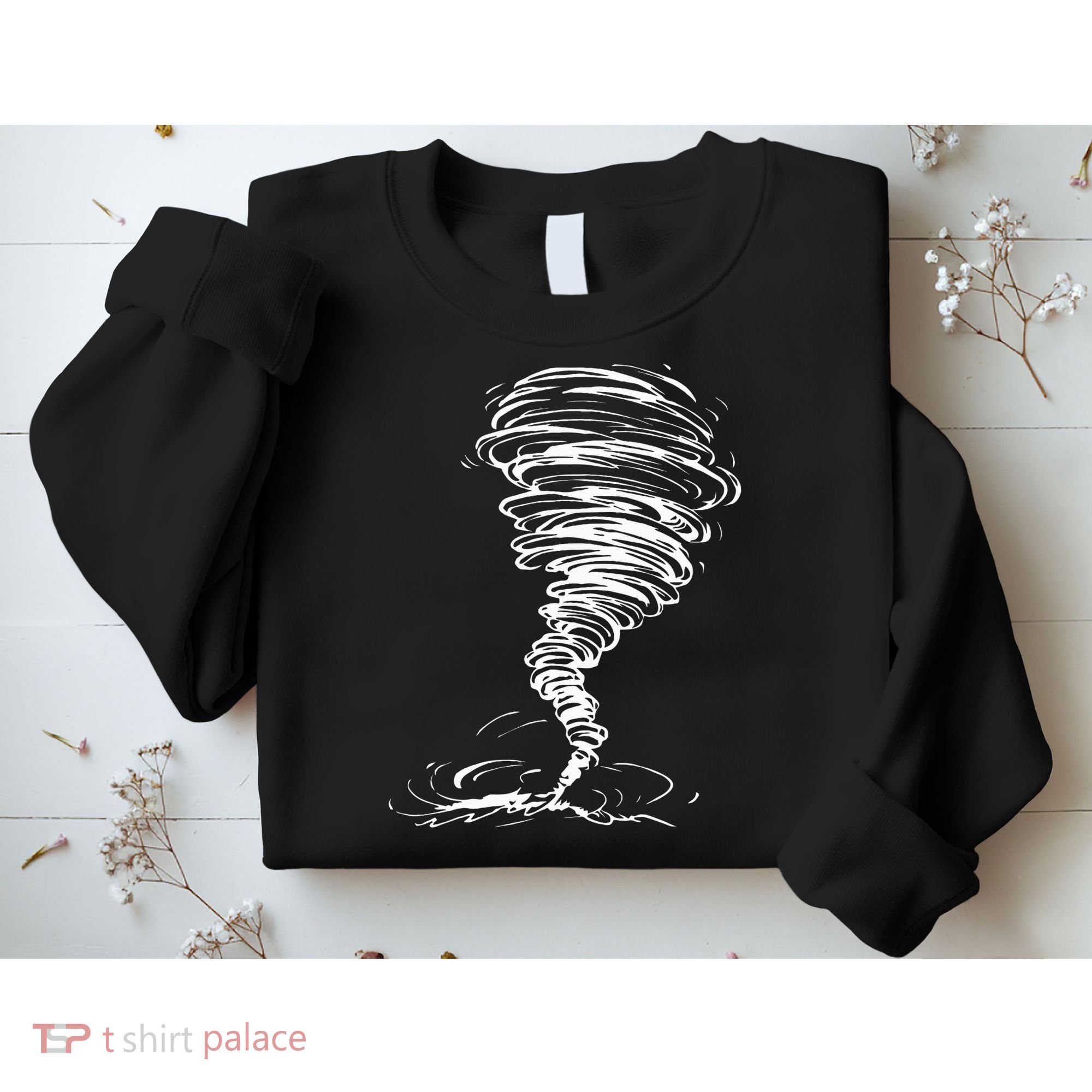 While Storm Tornado Twister Hurricane Weather Scary Costume Sweatshirt