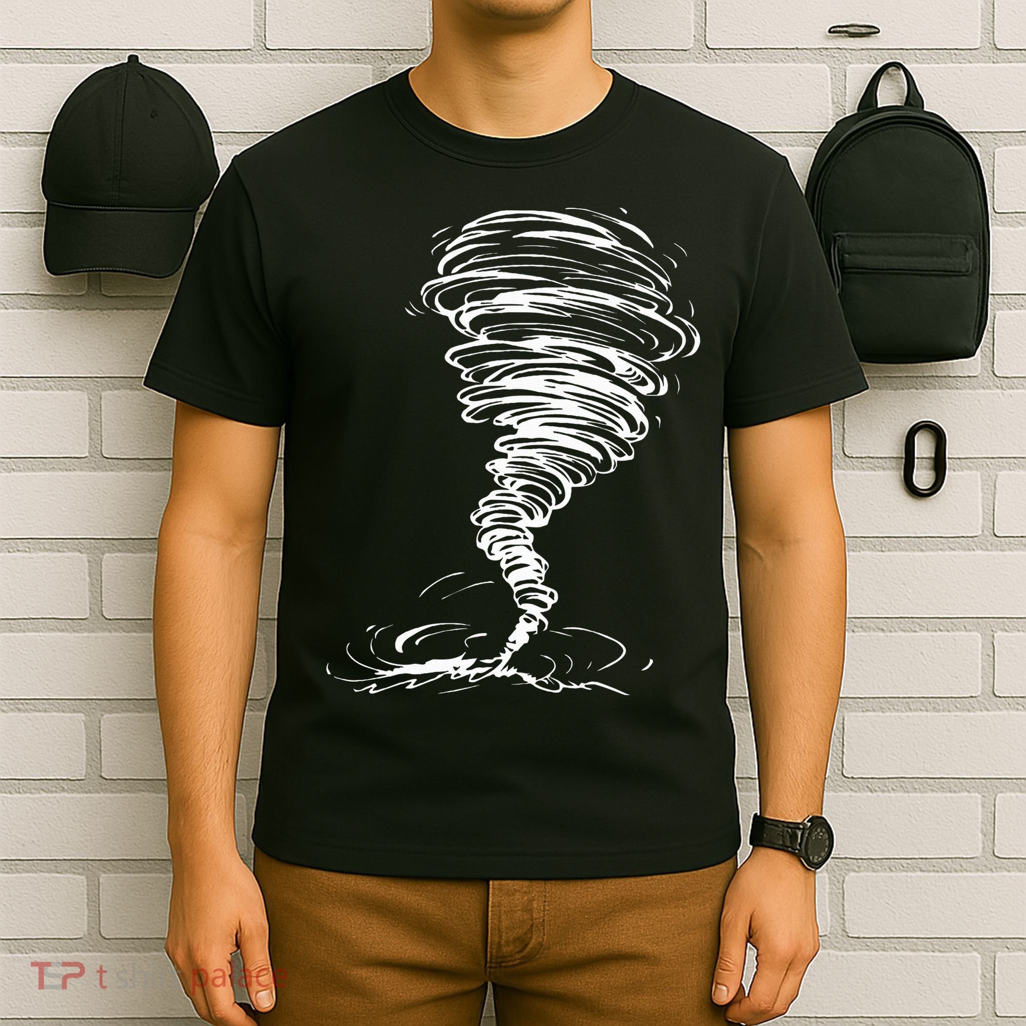 While Storm Tornado Twister Hurricane Weather Scary Costume T-Shirt