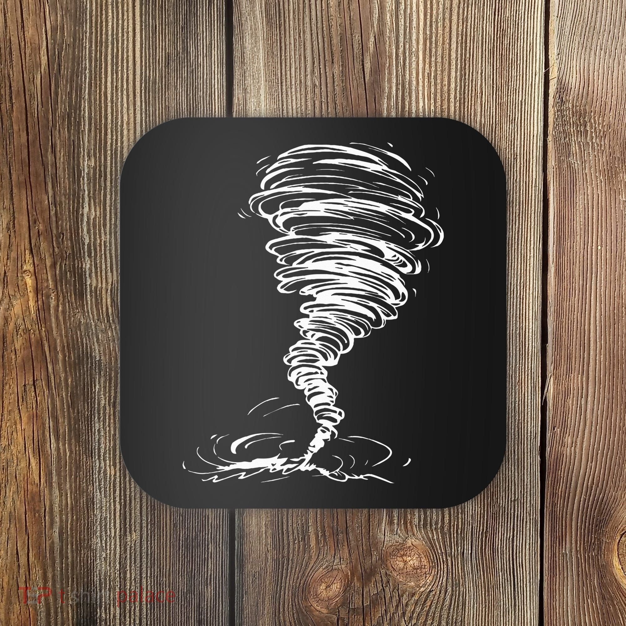 While Storm Tornado Twister Hurricane Weather Scary Costume Coaster