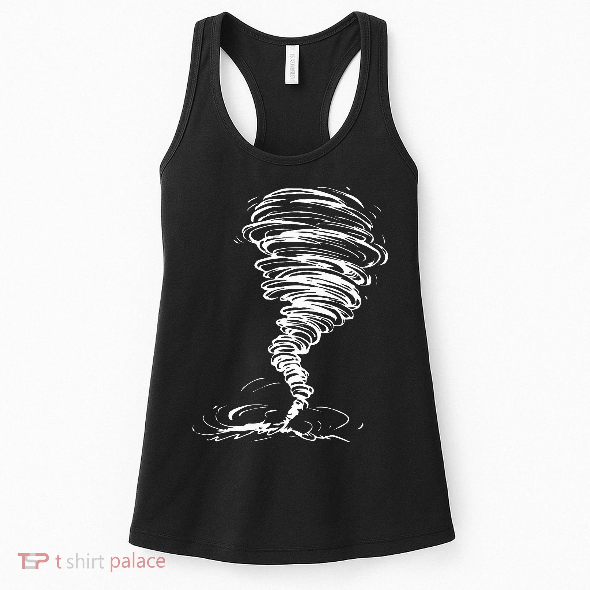 While Storm Tornado Twister Hurricane Weather Scary Costume Women's Tank Top