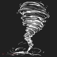 While Storm Tornado Twister Hurricane Weather Scary Costume Hat thumb 2