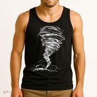 While Storm Tornado Twister Hurricane Weather Scary Costume Tank Top thumb 3