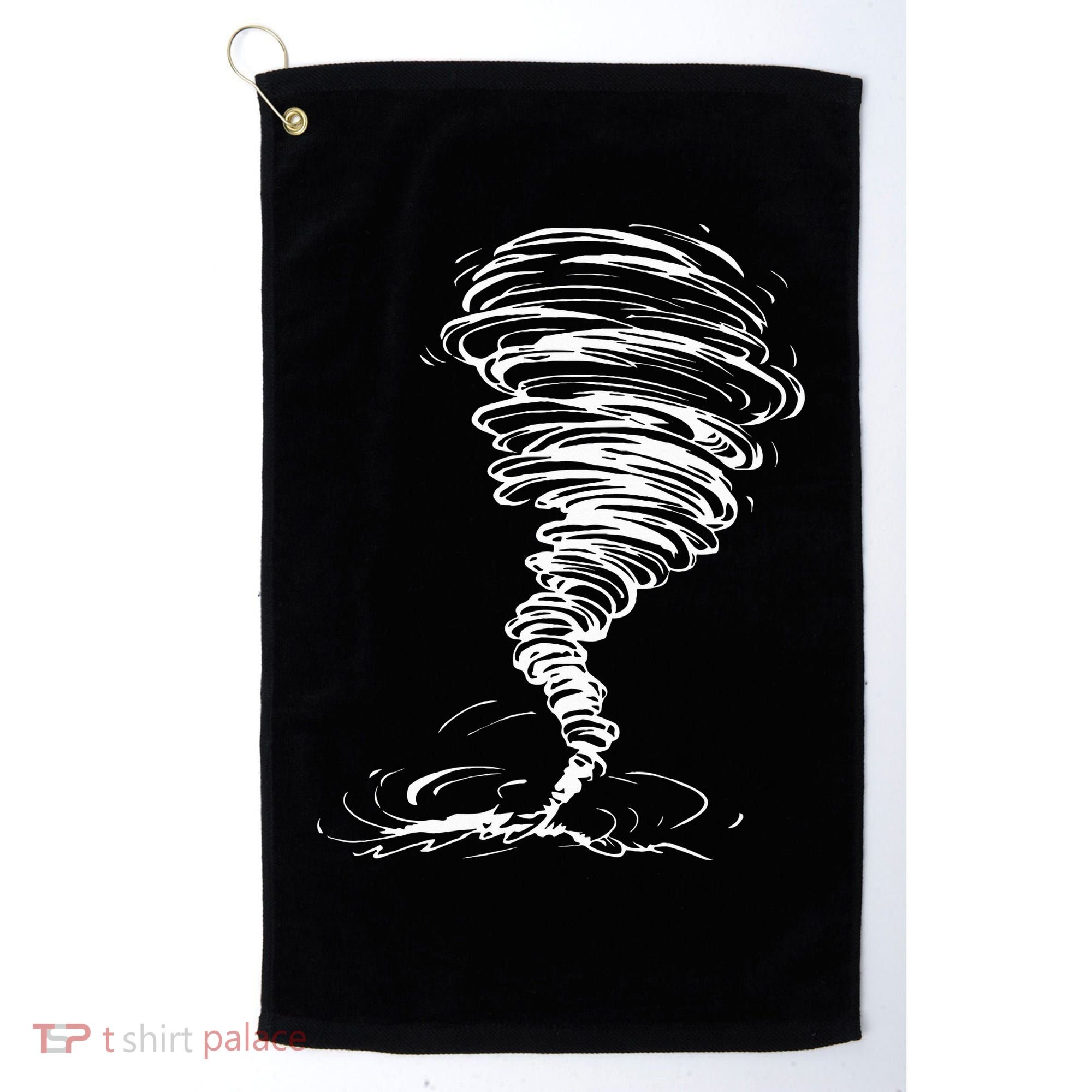 While Storm Tornado Twister Hurricane Weather Scary Costume Golf Towel