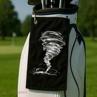 While Storm Tornado Twister Hurricane Weather Scary Costume Golf Towel thumb 2