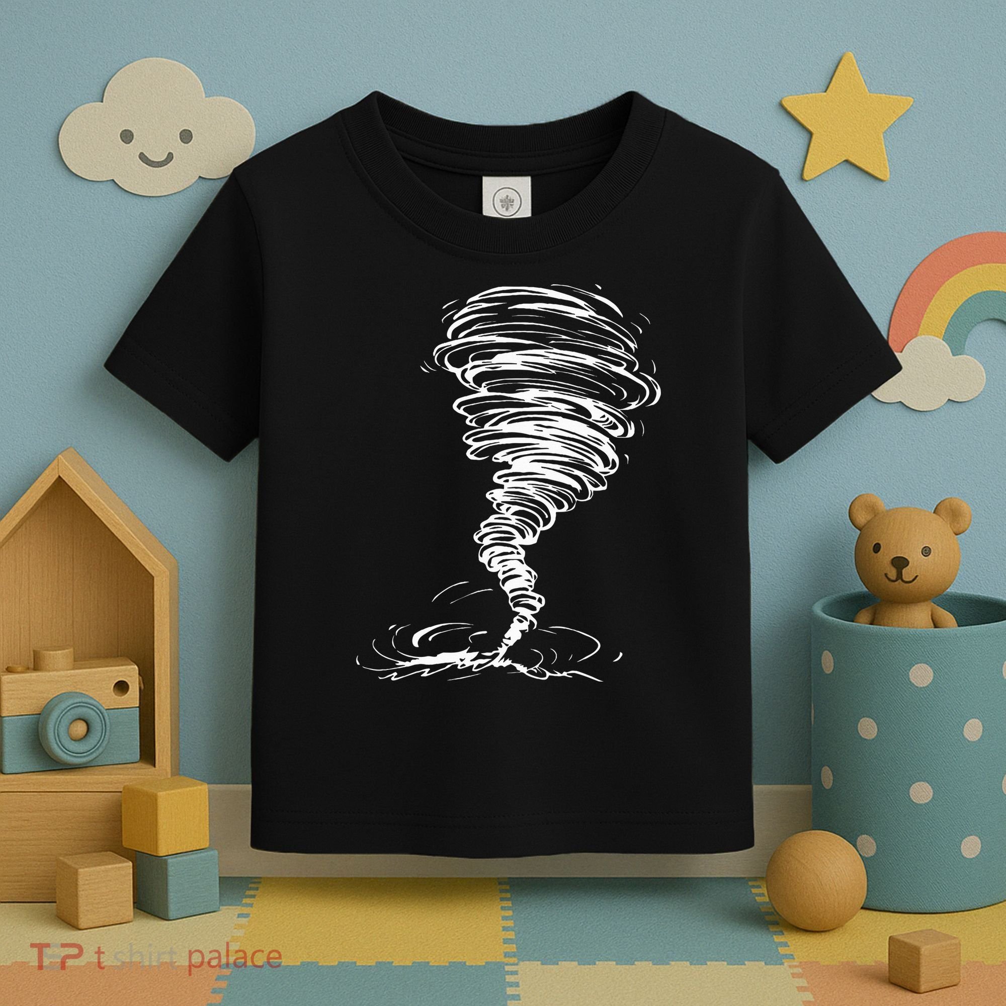 While Storm Tornado Twister Hurricane Weather Scary Costume Toddler T-Shirt