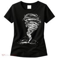 While Storm Tornado Twister Hurricane Weather Scary Costume Women's T-Shirt thumb 0
