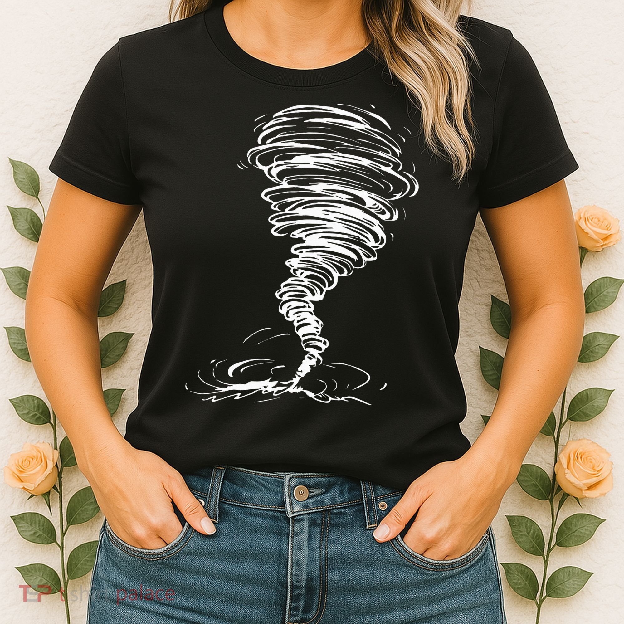 While Storm Tornado Twister Hurricane Weather Scary Costume Women's T-Shirt