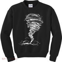 While Storm Tornado Twister Hurricane Weather Scary Costume Kids Sweatshirt thumb 0