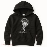While Storm Tornado Twister Hurricane Weather Scary Costume Kids Hoodie thumb 0