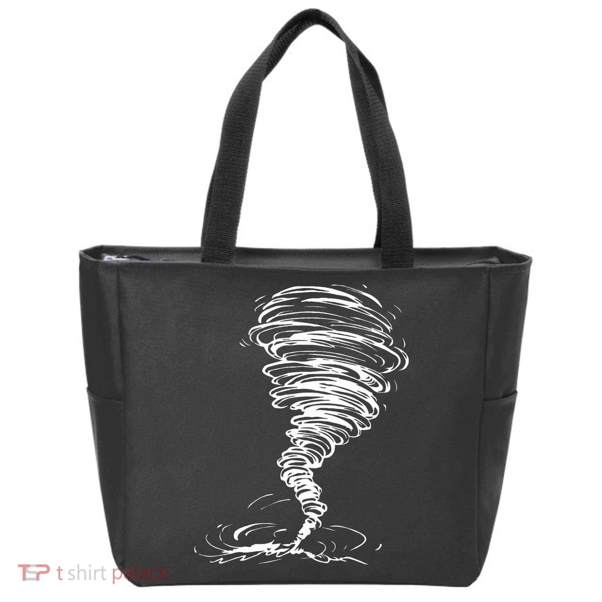 While Storm Tornado Twister Hurricane Weather Scary Costume Tote Bag