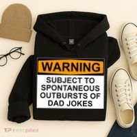 Warning Subject To Spontaneous Outbursts Of Dad Jokes Hoodie thumb 4