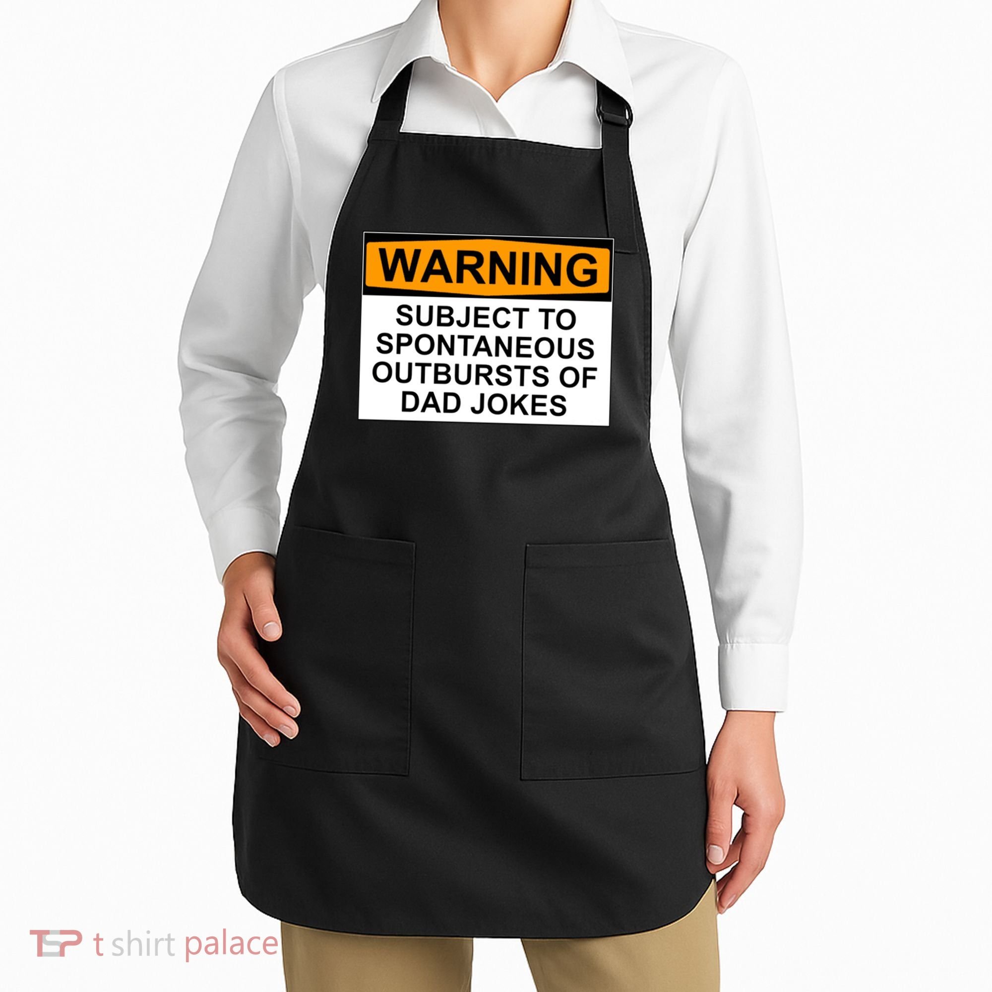 Warning Subject To Spontaneous Outbursts Of Dad Jokes Apron