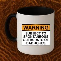 Warning Subject To Spontaneous Outbursts Of Dad Jokes Coffee Mug thumb 2