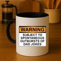 Warning Subject To Spontaneous Outbursts Of Dad Jokes Coffee Mug thumb 4