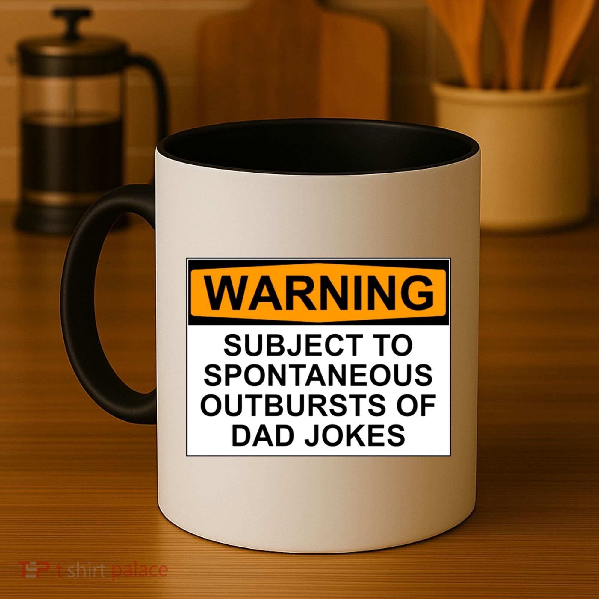 Warning Subject To Spontaneous Outbursts Of Dad Jokes Coffee Mug