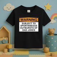 Warning Subject To Spontaneous Outbursts Of Dad Jokes Toddler T-Shirt thumb 3