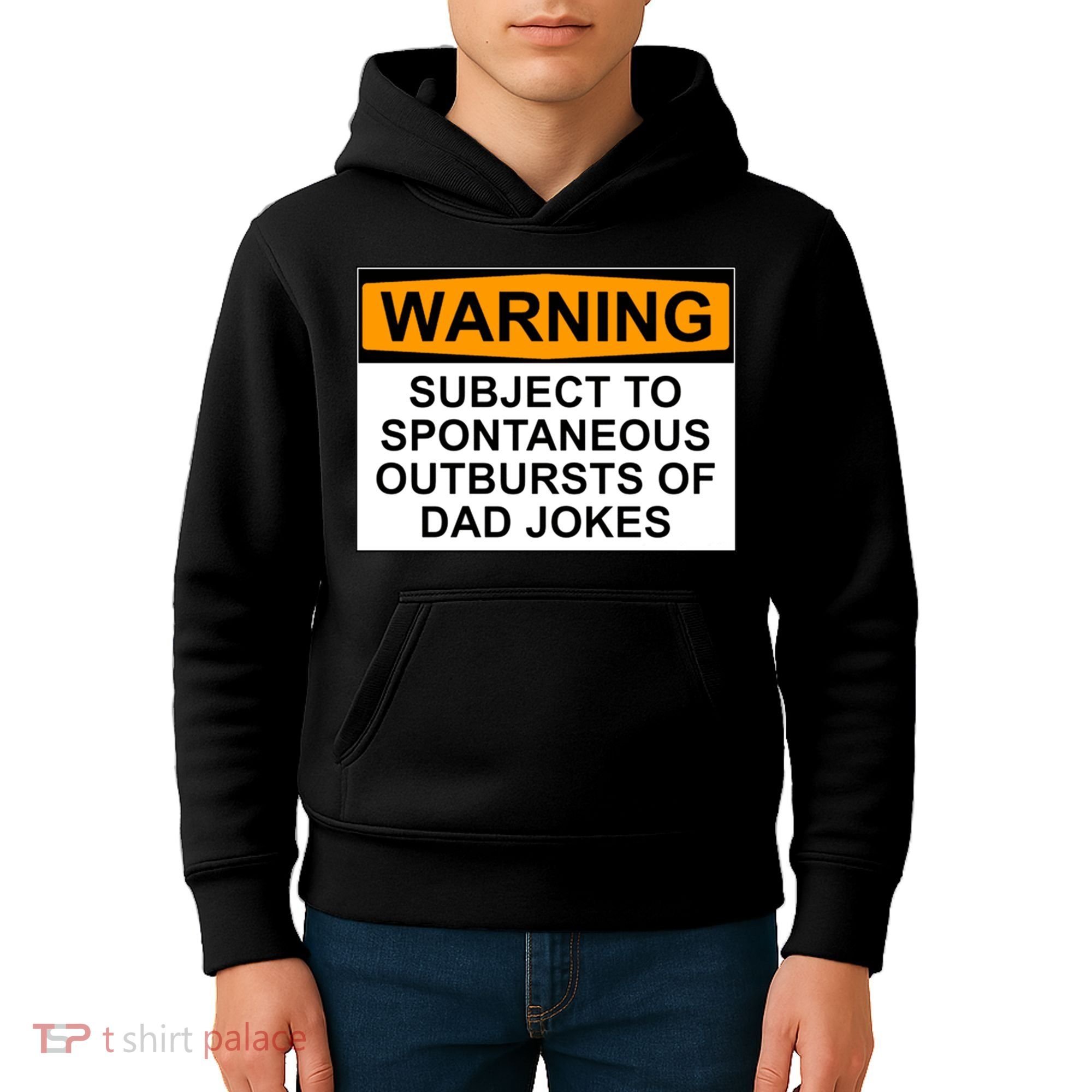 Warning Subject To Spontaneous Outbursts Of Dad Jokes Kids Hoodie