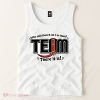 Who Said There's No I In Team Tank Top thumb 2