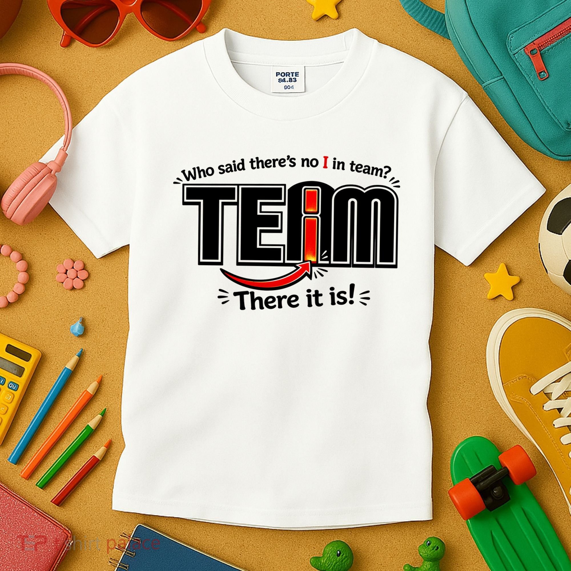 Who Said There's No I In Team Kids T-Shirt