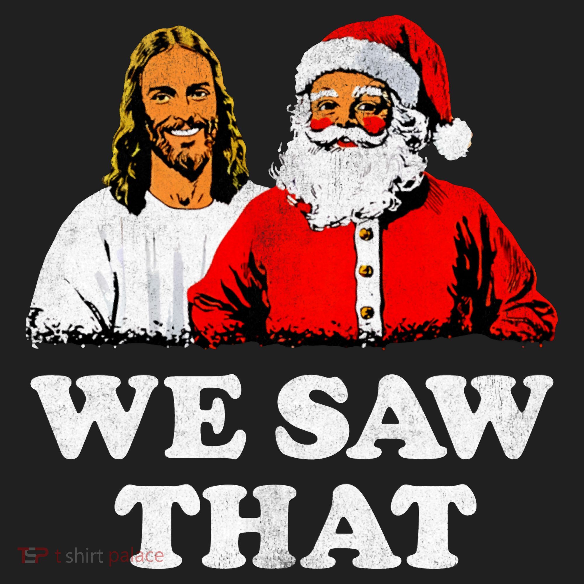 We Saw That Christmas Jesus Santa Claus Christ Hat