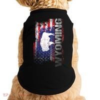 Wyoming State Usa Flag Souvenir Gift Doggie Tank thumb 0